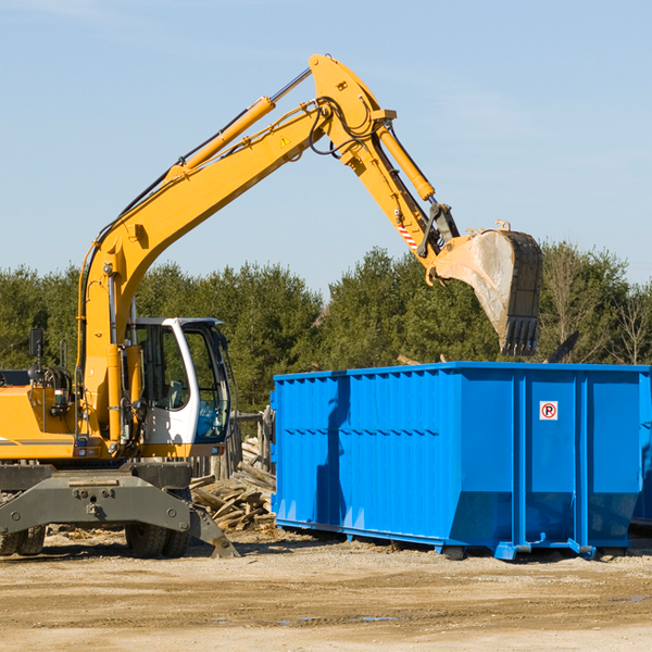 can i choose the location where the residential dumpster will be placed in Spring Hill Tennessee